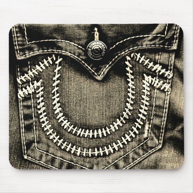 Jeans Pocket Mouse Mat (Front)