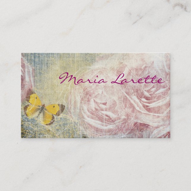 JEANS & ROSES Party Planner Artist Designer Card (Front)