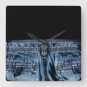 Jeans - SO COOL Square Wall Clock