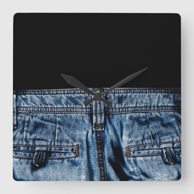 Jeans - SO COOL Square Wall Clock (Front)