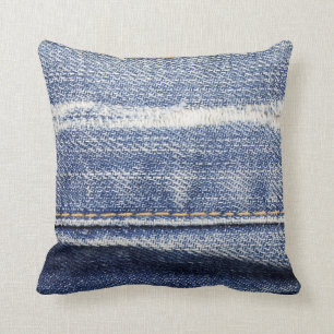 Jeans texture background. cushion