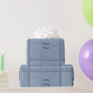 Jeans with Your Text Wrapping Paper