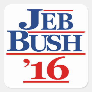Jeb Bush 2016 Square Sticker