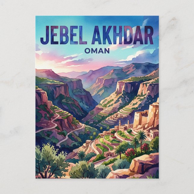 Jebel Akhdar Oman Postcard (Front)