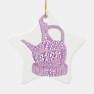 Jebena/ Ethiopian Coffee Ceramic Tree Decoration