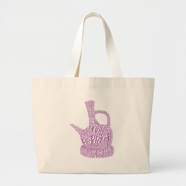Jebena/ Ethiopian Coffee Large Tote Bag (Front)