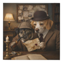 Jed and Louie as Dr Watson and Holmes