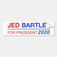 Jed Bartlet for President 2020 bumper sticker