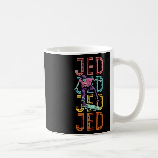 Jed Custom Skateboarding Hob  Coffee Mug (Right)
