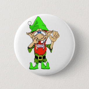 Jed the Twisted Elf 6 Cm Round Badge
