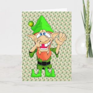 Jed the Twisted Elf Holiday Card