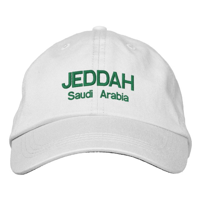 JEDDAH* Saudi Arabia Personalised Hat (Front)