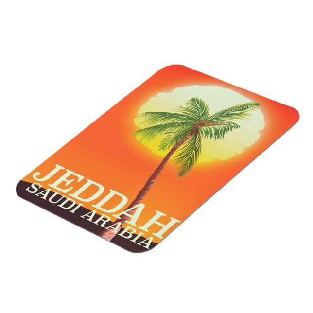 Jeddah Saudi Arabia Vacation poster Magnet (Left Side)
