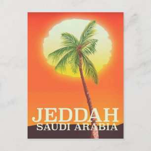 Jeddah Saudi Arabia Vacation poster Postcard