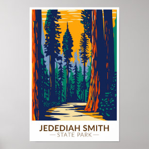 Jedediah Smith Redwoods State Park California Poster