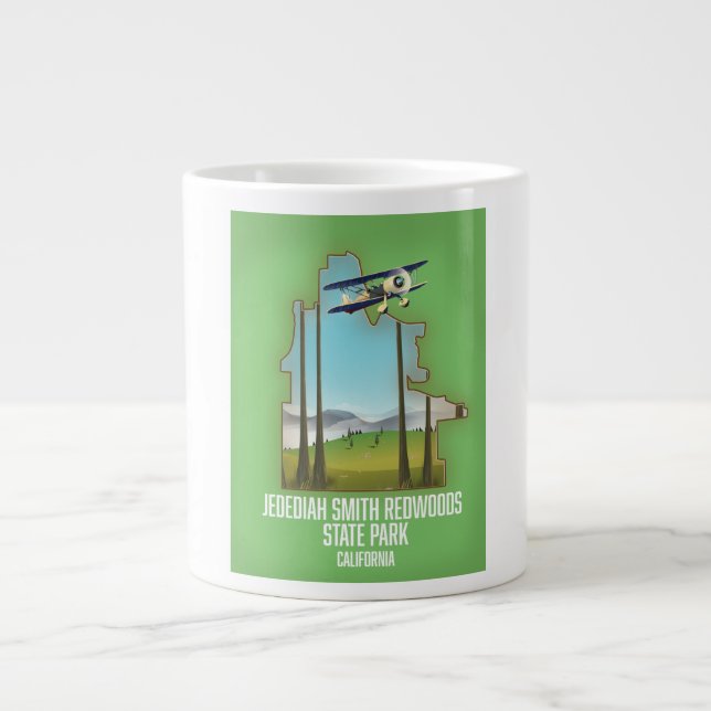 Jedediah Smith Redwoods State Park Large Coffee Mug (Front)
