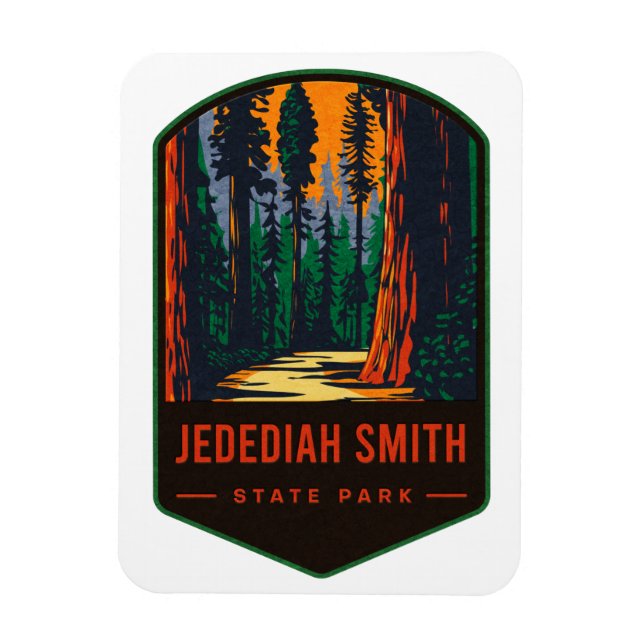 Jedediah Smith State Park Magnet (Vertical)