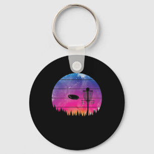 Jeden Tag Discgolf im Wald Key Ring