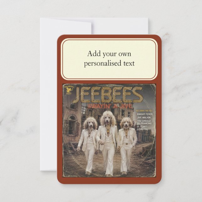 Jeebees Album: a Parody Invitation (Front)