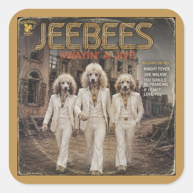 Jeebees Album: a Parody Square Sticker (Front)