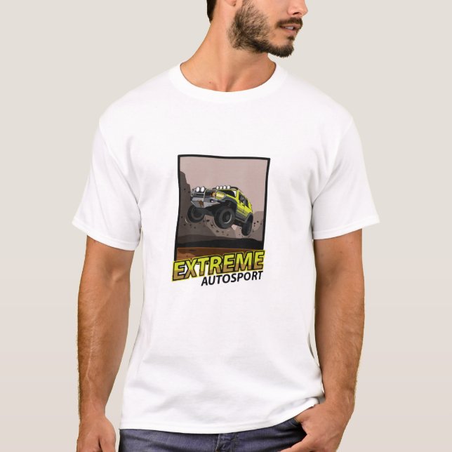 Jeep Car Jump Mud T-Shirt (Front)