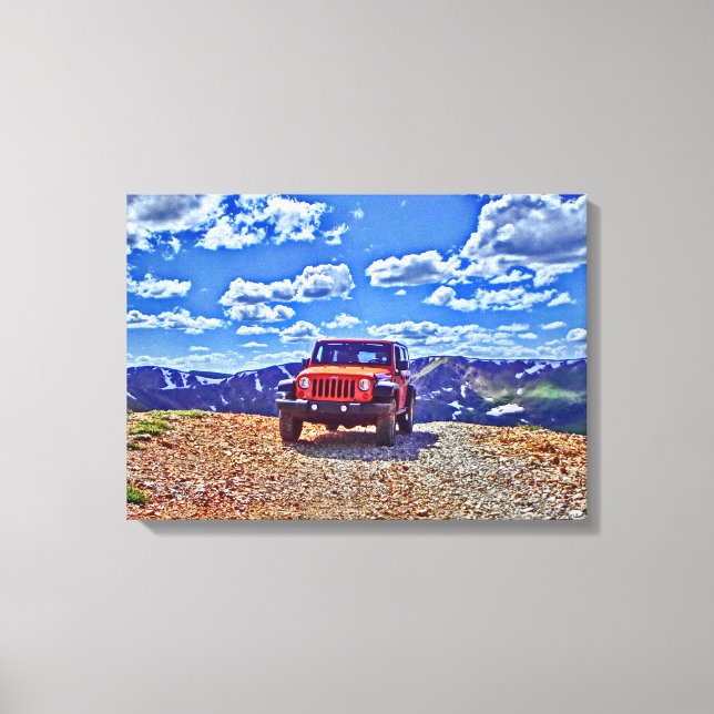 Jeep mountain adventure canvas (Front)