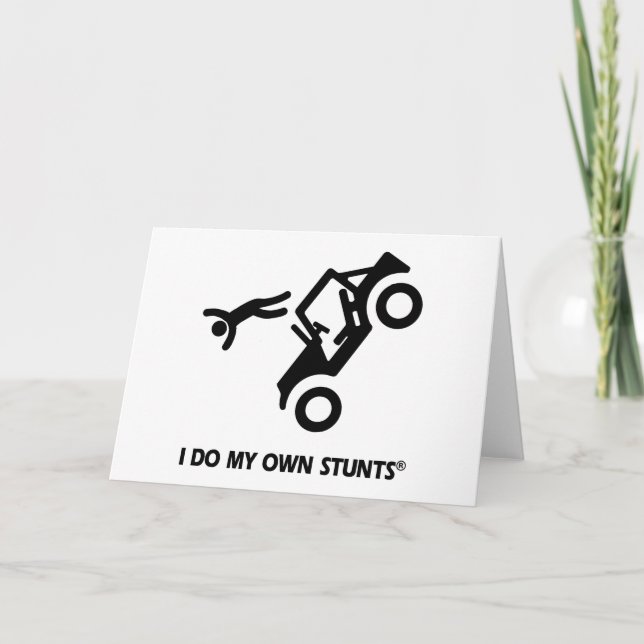 Jeep My Own Stunts Holiday Card (Front)