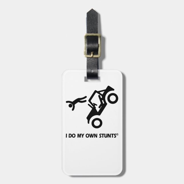 Jeep My Own Stunts Luggage Tag (Front Vertical)