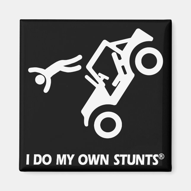 Jeep My Own Stunts Magnet (Front)