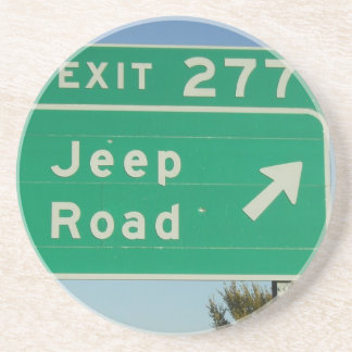 Jeep Road Sign Coasters