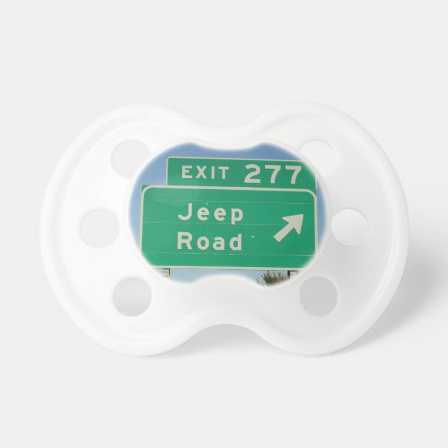 Jeep Road Sign Pacifier (Front)