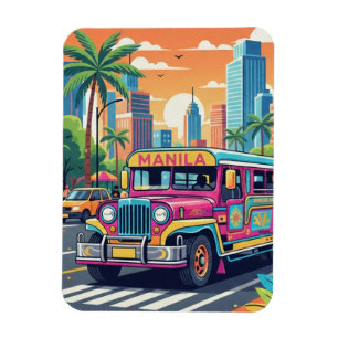 Jeepney in Manila Philippines Travel Magnet