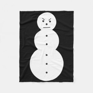 Jeezy Snowman - Hiphop Angry Snowman Jeezy Christm Fleece Blanket