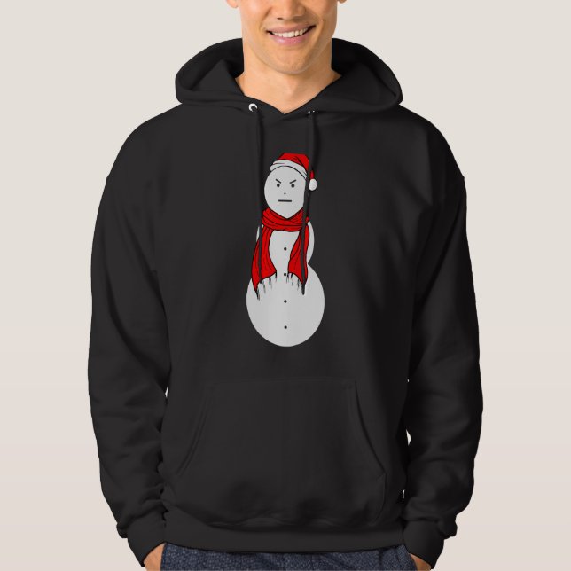 Jeezy Snowman Mad Snowman Christmas Hoodie (Front)