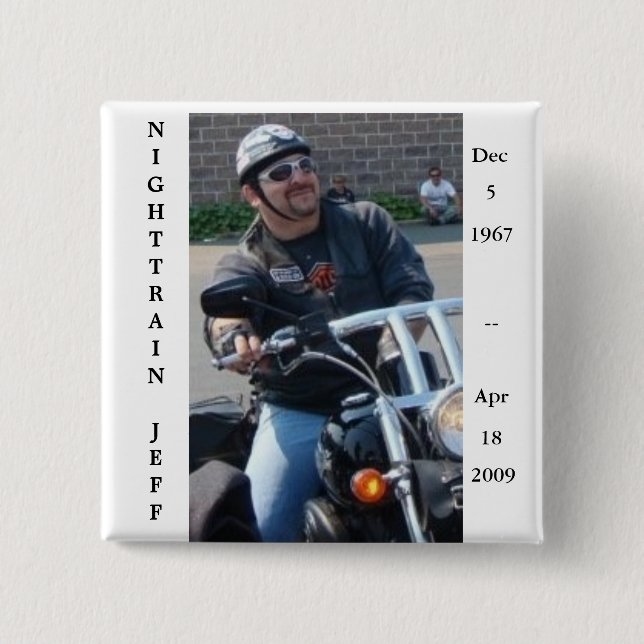 JEFF 15 CM SQUARE BADGE (Front)