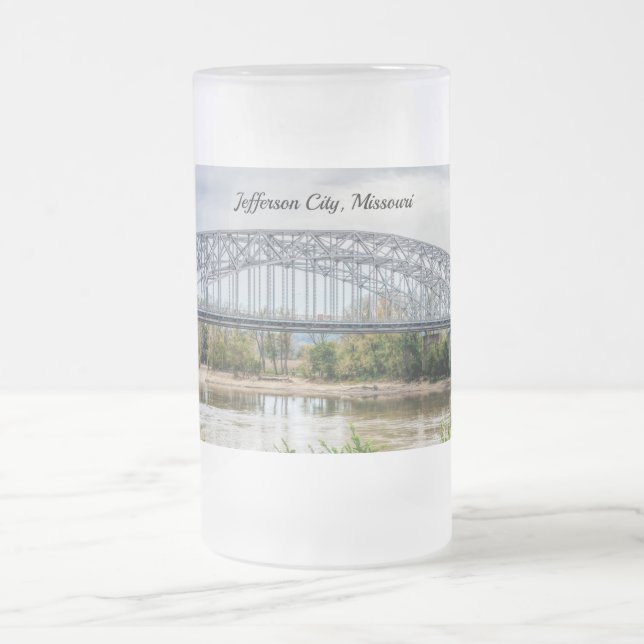 Jeff City Bridge Frosted Mug (Center)