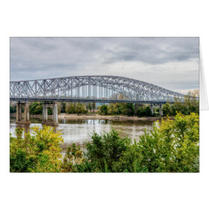Jeff City Bridge Greeting Card