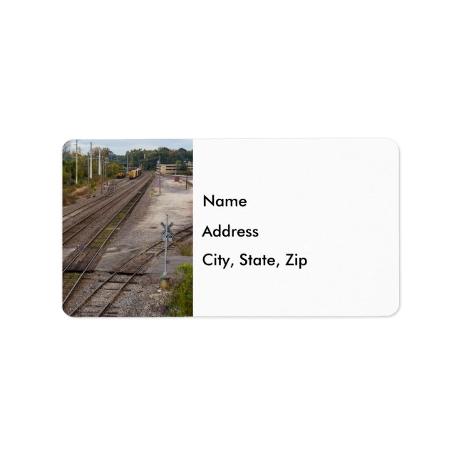Jeff City Railroad Tracks Address Labels (Front)