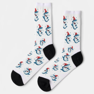 Jeff landshark in christmas socks