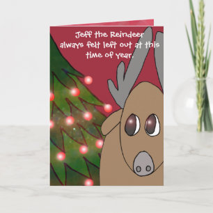 Jeff the Reindeer card