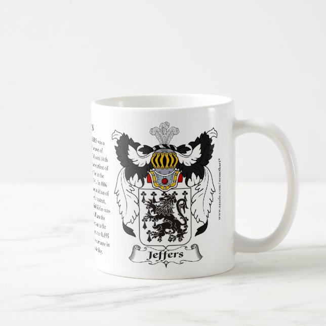 Jeffers, the Origin, the Meaning and the Crest Coffee Mug (Right)