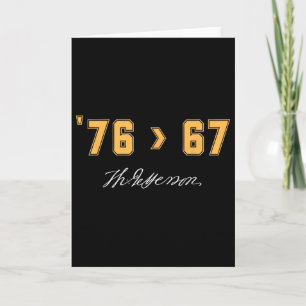 Jefferson 76 67 Self-evident Funny History Patriot Card
