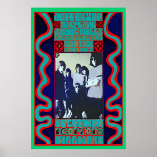 Jefferson airplane 1966 Concert Poster re-Print 1