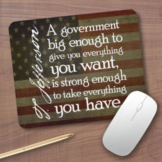 Jefferson: Beware of Big Government Mouse Mat