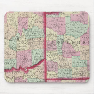 Jefferson, Clarion, Indiana, Armstrong counties Mouse Mat