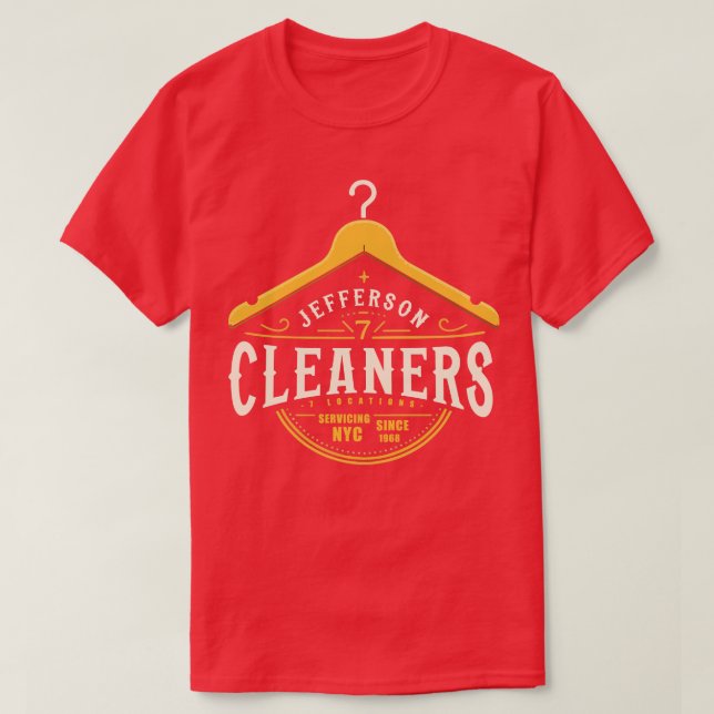 Jefferson Cleaners 7 Locations Servicing NYC T-Shirt (Design Front)