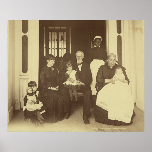 Jefferson Davis & Three Generations by E. Wilson Poster (Front)