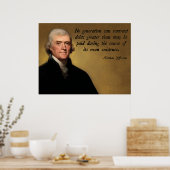 Jefferson Deficit Quote Poster (Kitchen)