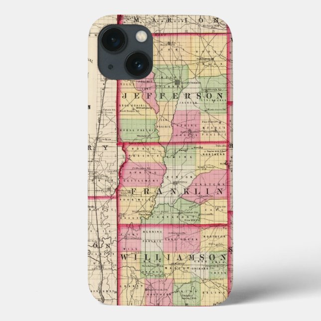 Jefferson, Franklin, Williamson counties Case-Mate iPhone Case (Back)