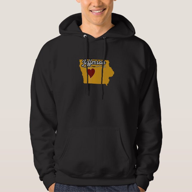 JEFFERSON IOWA IA USA Cute Souvenir Merch  US City Hoodie (Front)